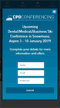 Mobile Screenshot of cpdconferencing.com