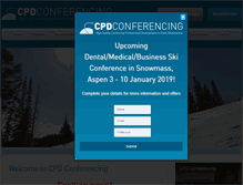 Tablet Screenshot of cpdconferencing.com
